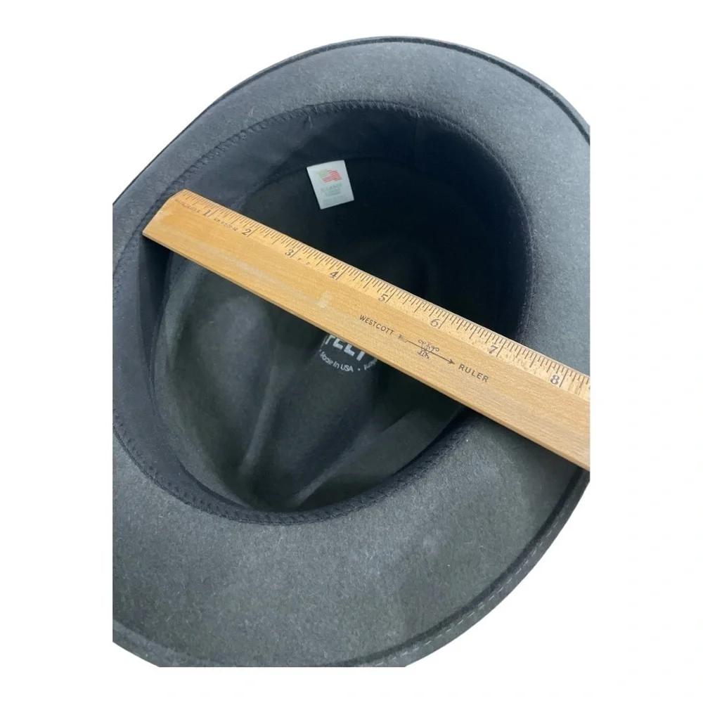 Litefelt Charlie Stingy Brim Fedora Sark Gray size XL 100% Wool